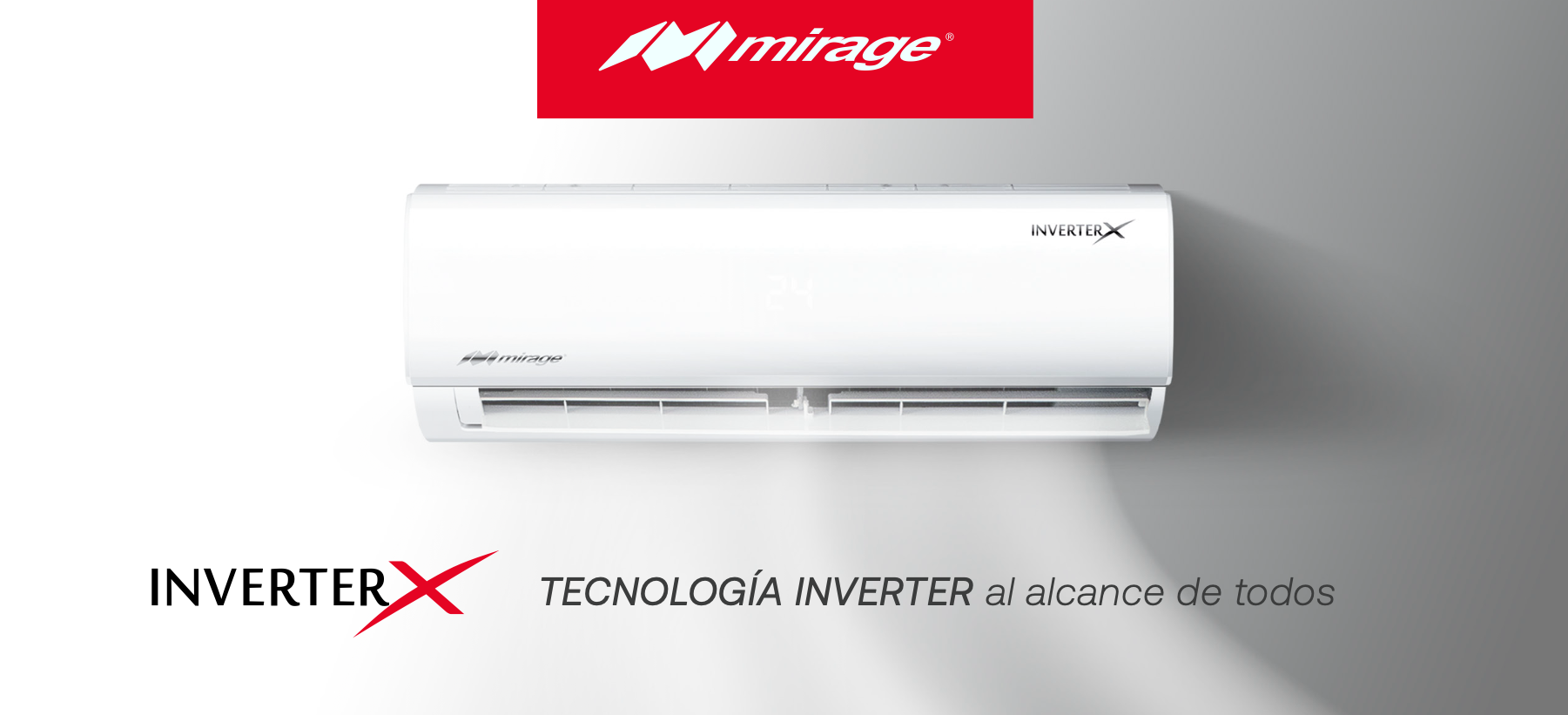 Nuevo Minisoplit Mirage Inverter X