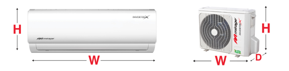 Nuevo Minisoplit Mirage Inverter X