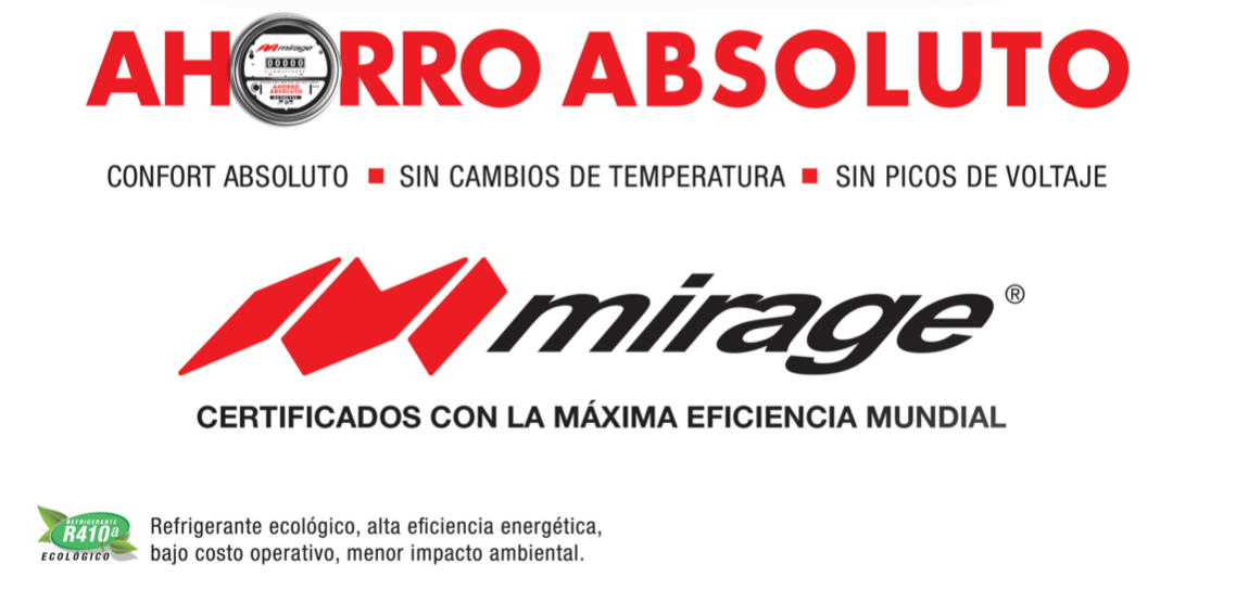 Nuevo Minisoplit Mirage Inverter X